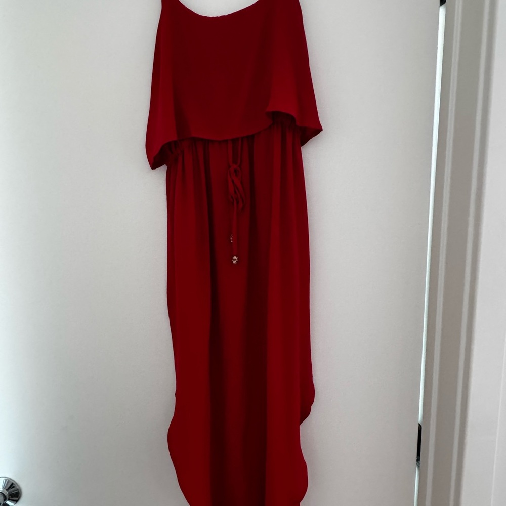 Red Midi Sundress